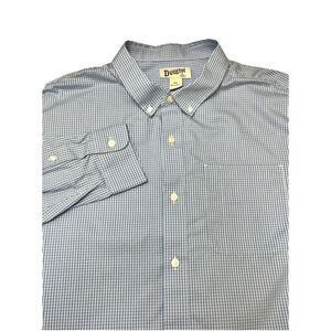Duluth Relaxed Fit Blue Check Long Sleeve Shirt Size 2XL